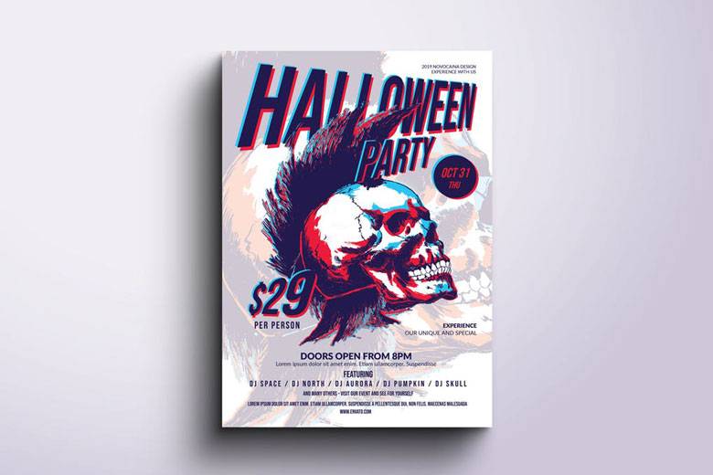 Funky Halloween Flyer Templates