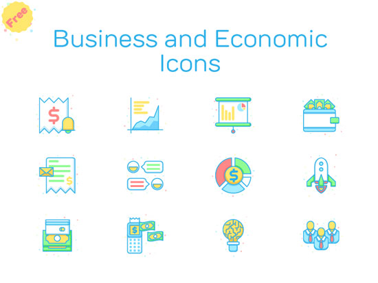 Free Colourfull Business and Economic Icons In All Foramts