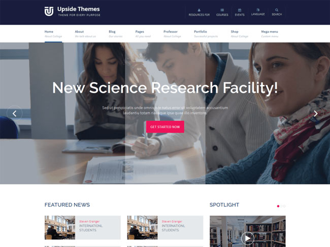 Free Education WordPress Themes For Schools & Colleges