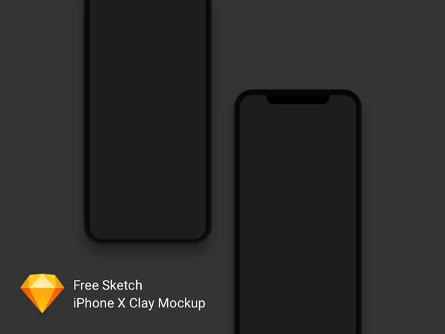 iPhone X Clay Mockup Free Download