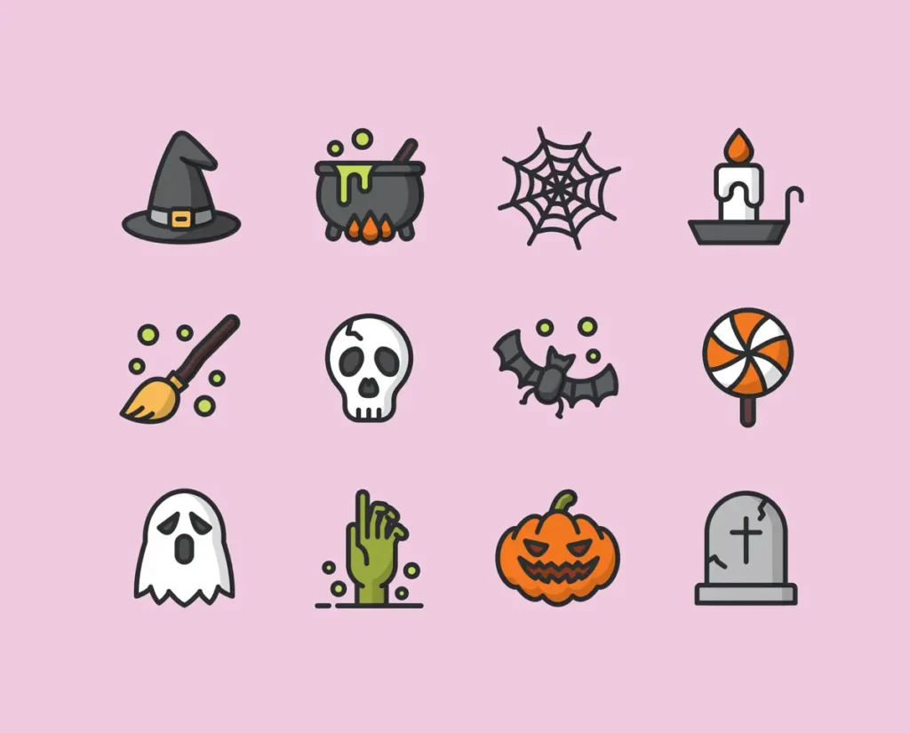 Free Colorful Halloween Icons