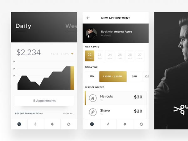 Booking & Payment Mobile App UI Designs For Inspiration