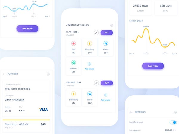 Booking & Payment Mobile App UI Designs For Inspiration