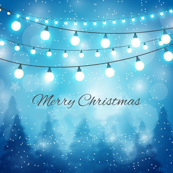 Merry Christmas and Happy New Year 2018 Vector Backgrounds Free