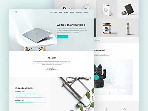 High Quality Web Templates PSD Free Download