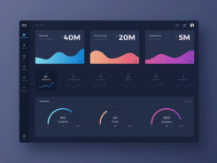 40+ Beautiful Gradient Dashboard UI Designs 2024 - Webgyaani
