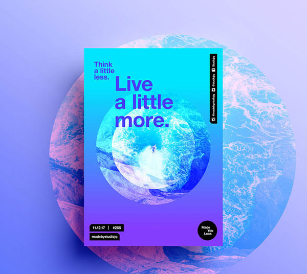 Modern Gradient Poster Designs For Inspiration