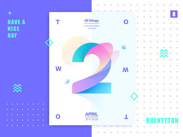 Gradient Poster Designs For Inspiration