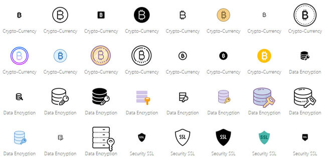 bitcoins icons pack free