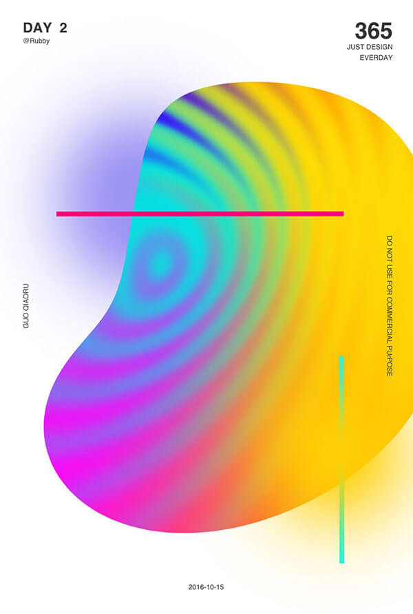 Gradient Poster Designs 2018