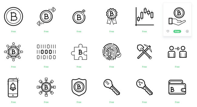 Cryptocurrency Icon Sets