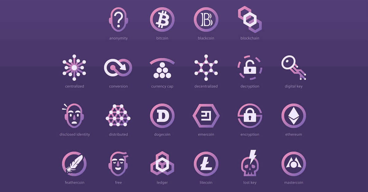Free Bitcoin Cryptocurrency Icon Sets Download