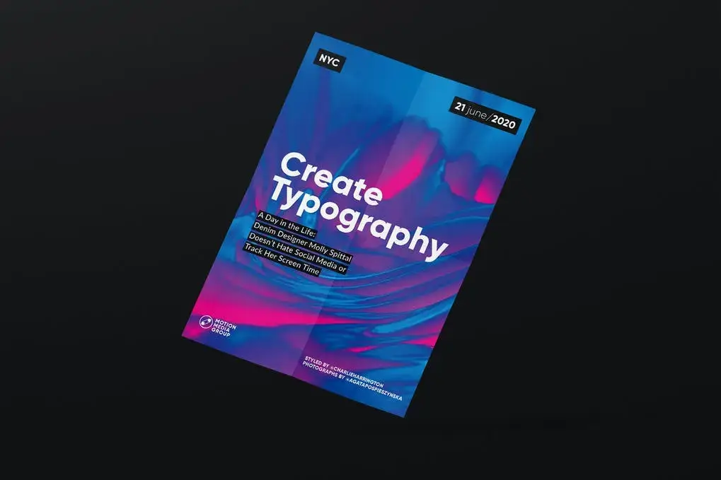 Abstract Gradient Poster Template