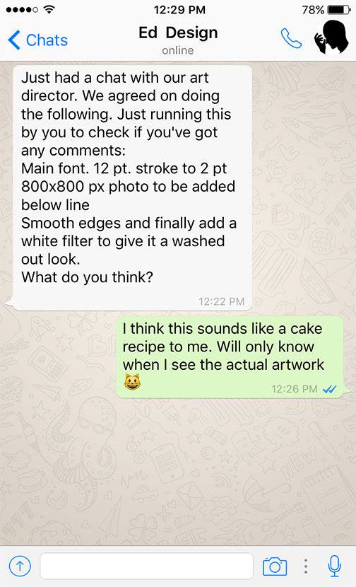 funny whatsapp conversation