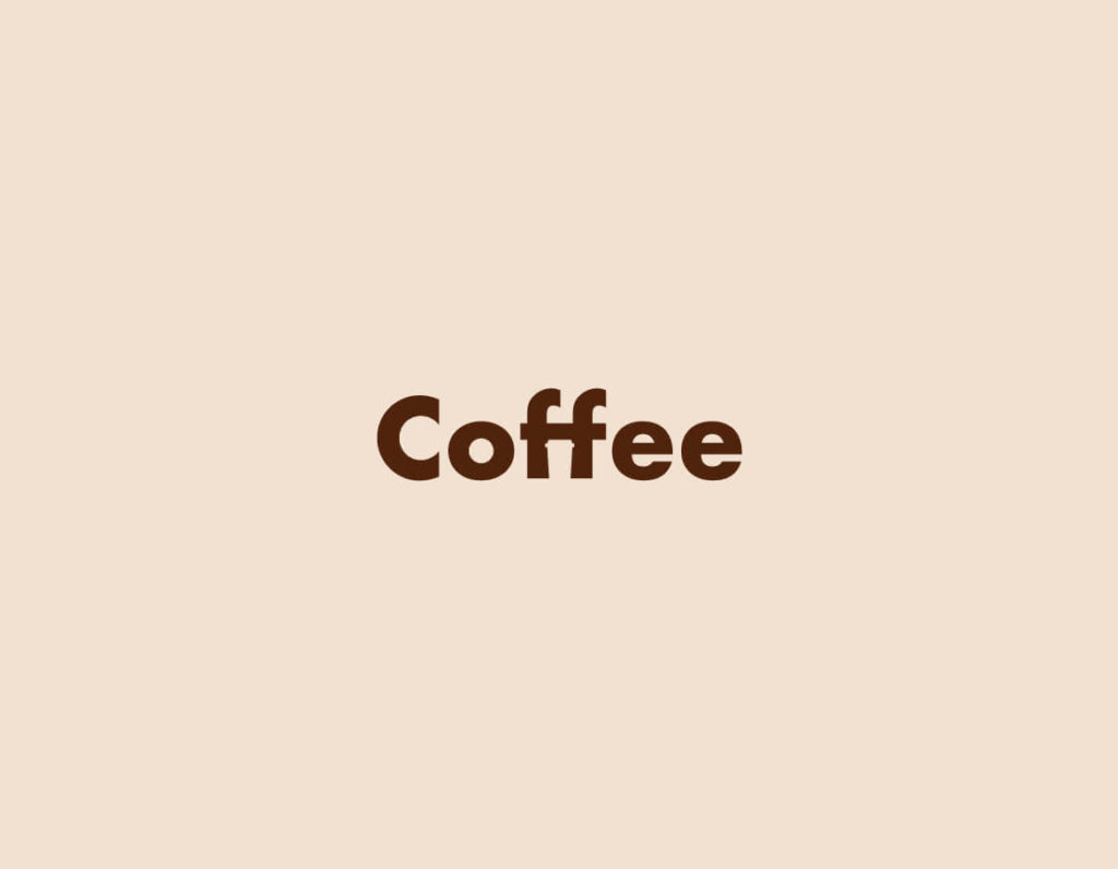 simple minimal coffee logo