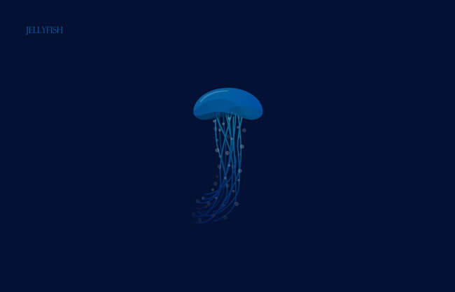 Jelly fish Clever Alphabetical Logos