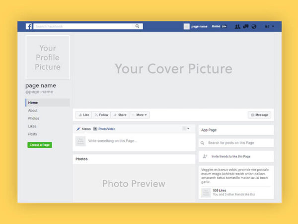 10 Free Facebook Page PSD Templates Download