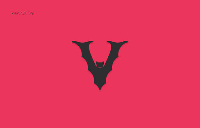 Bat Clever Alphabetical Logos