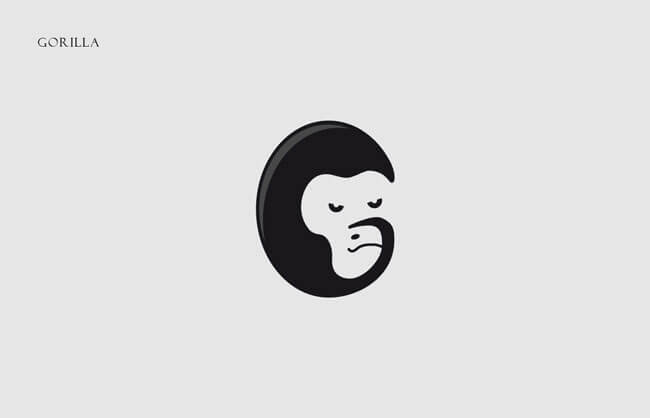 Gorilla Clever Alphabetical Logos