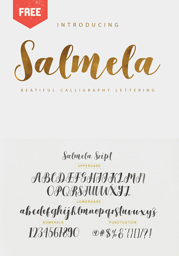 Salmela Free Calligraphy Fonts
