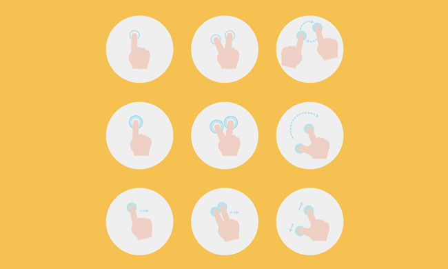 ouch Gesture Icons