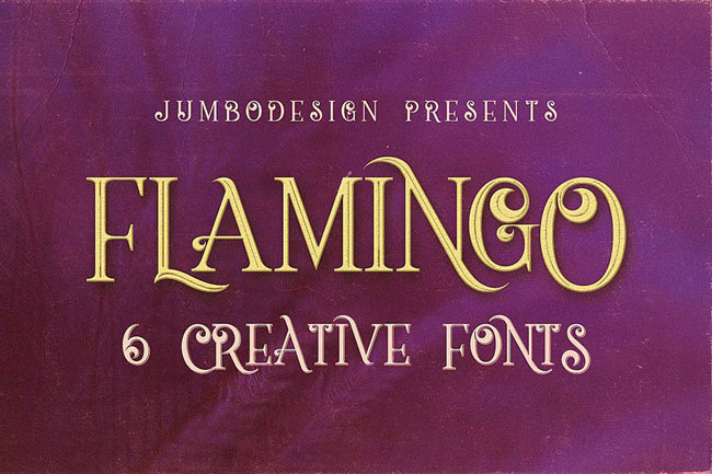 creative vintage style font