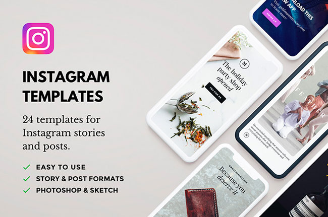 Free Instagram Stories and Posts Template