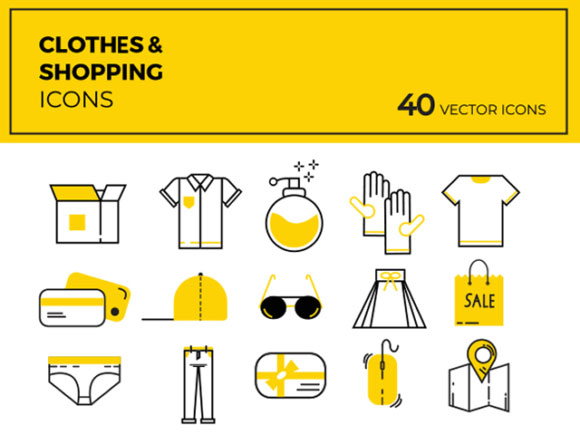 Free Clothes & Shopping Icons (Ai, PSD, EPS, PNG)
