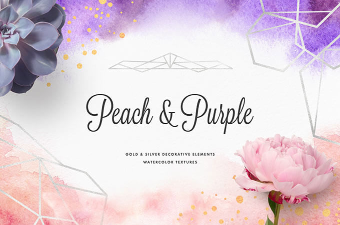 Peach & Purple Artistic Toolkit Free Download