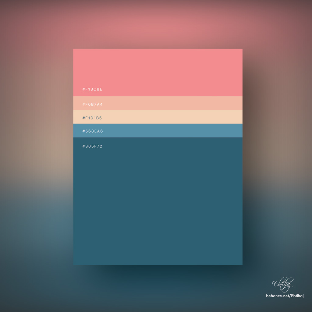 Beautiful Flat Color Palettes For UI/UX Designers