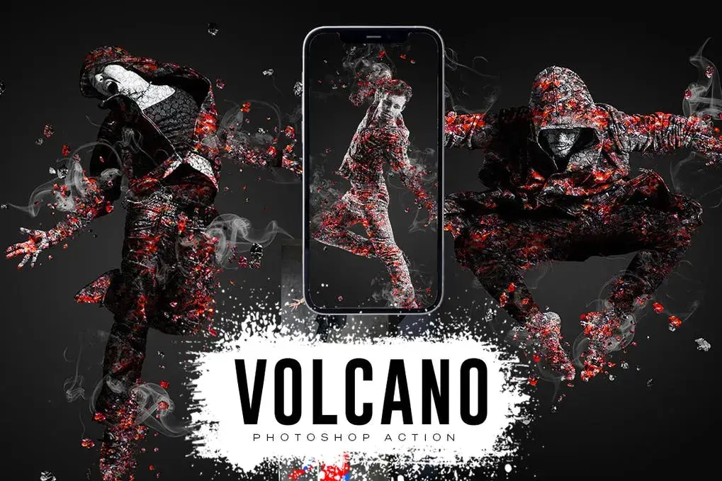Realistic Volcano Effect Photoshop Action