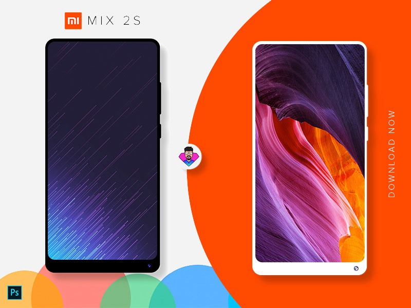 Xiaomi Mi Mix 2S Mockup Free PSD Download