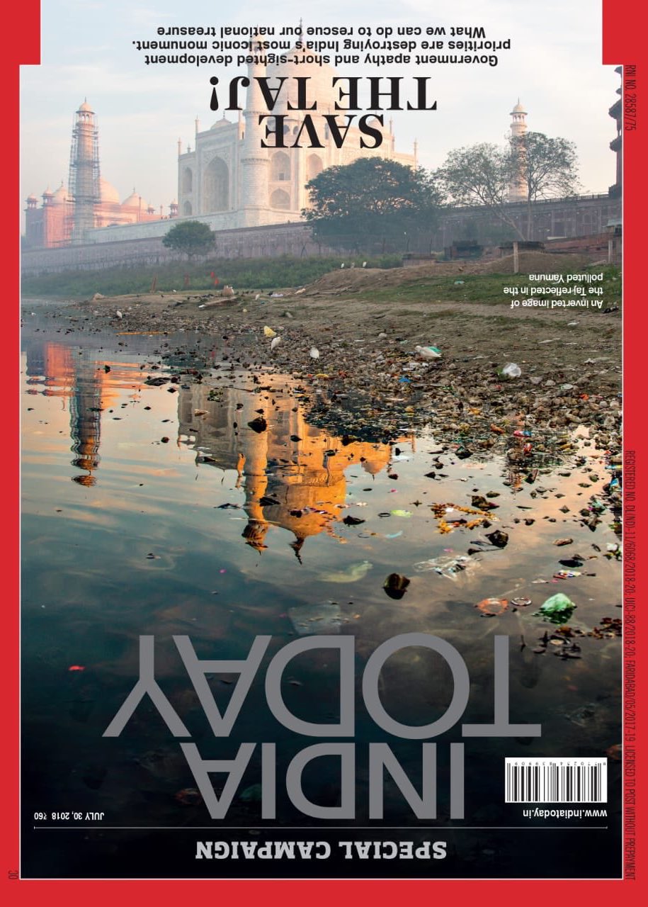 India Today Brilliant Cover Design About Saving The Taj Mahal - Webgyaani