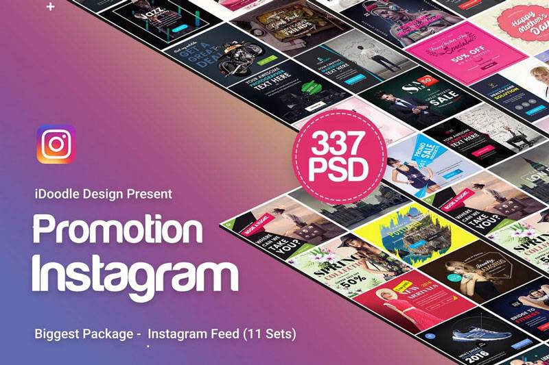 Instagram Post & Stories PSD Templates