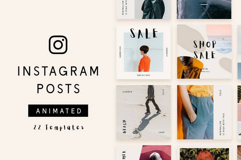 Instagram Ecommerce Post & Stories PSD Templates