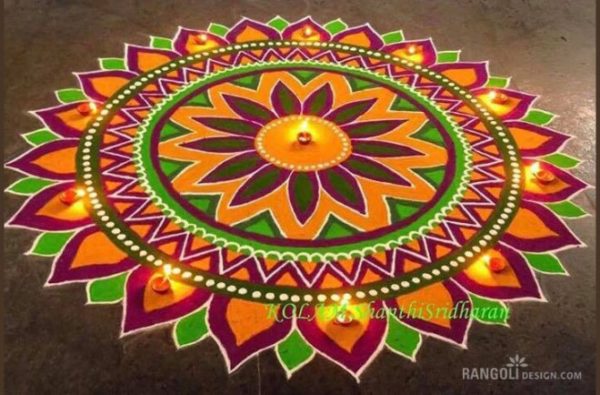 45+ Beautiful Diwali Rangoli & Kolam Designs By Shanthi Sridharan