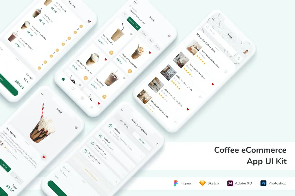Coffee eCommerce App UI Kit