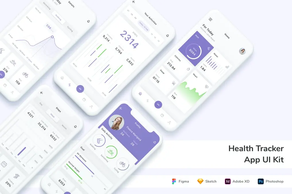Health Tracker Mobile App UI Kit