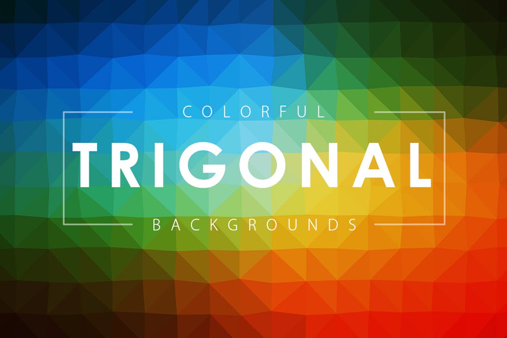 Colorful Trigonal Backgrounds