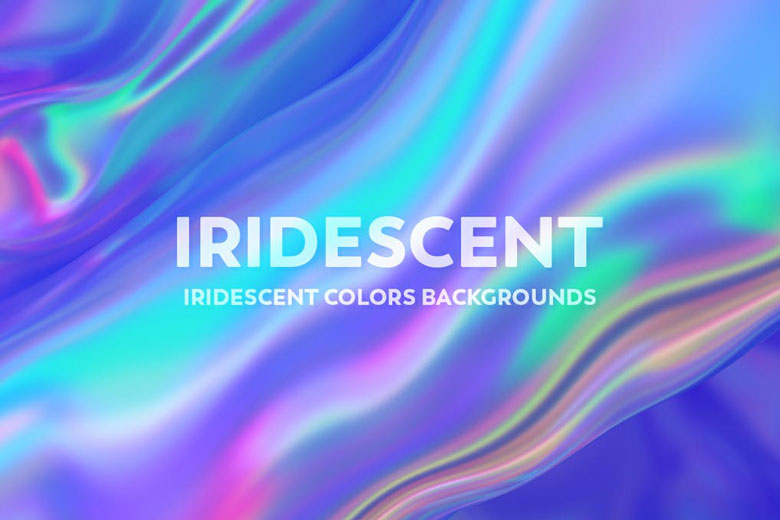 Iridescent Color Abstract Backgrounds
