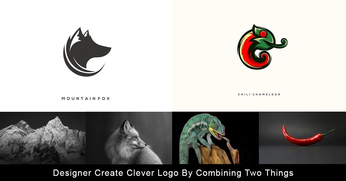 Designer Create Clever Logo By Combining Two Things