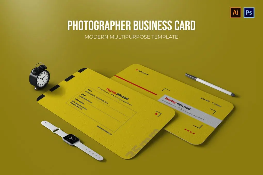 Photographer - Modern Business Card Template