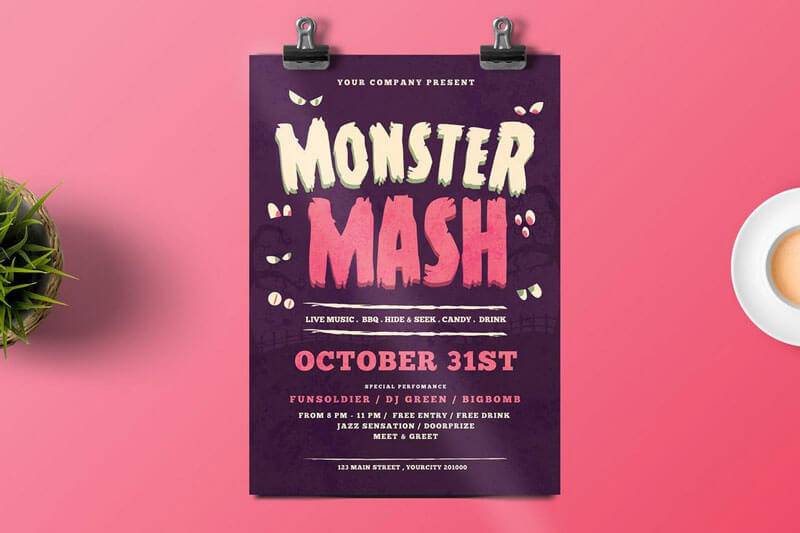 Halloween Monster Flyer Templates