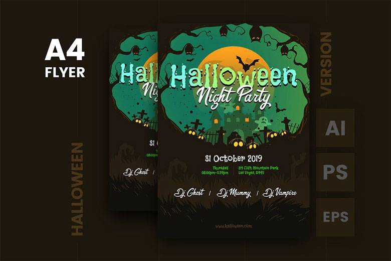 Dark Halloween Flyer Templates