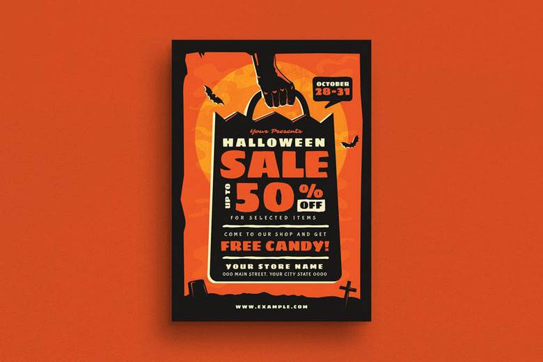 Sale Event Halloween Flyer Templates