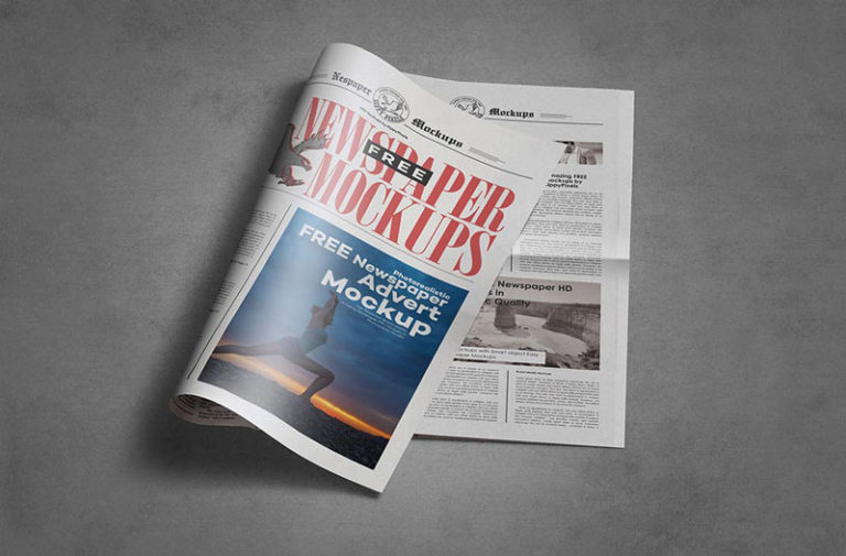 Download Newspaper Ad Mockup PSD Free Download - Webgyaani