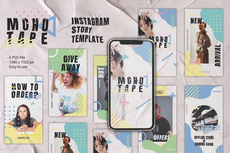 Monotape Instagram Story Template