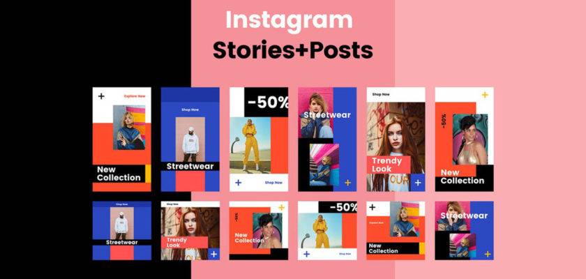 Best Instagram Post Stories PSD Templates Download