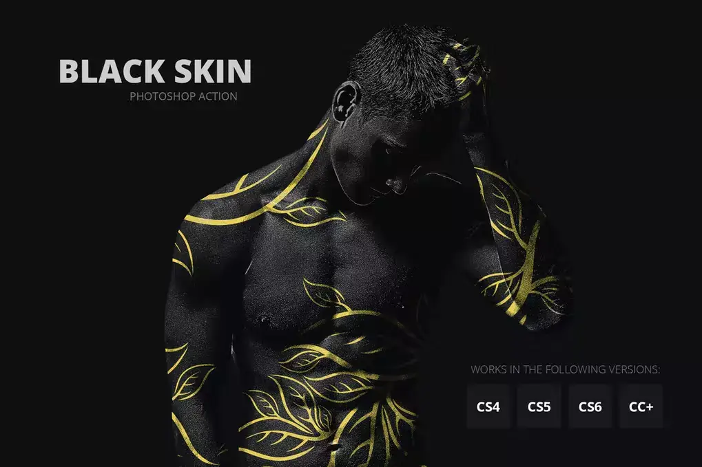 Black Skin Photoshop Action