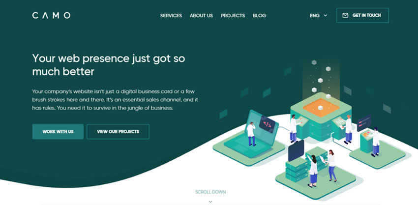 Examples Of Amazing Isometric Illustrations In Web Design